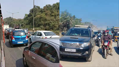मुंबई-अहमदाबाद हाइवे पर 15 किमी का लंबा जाम, 8 घंटे तक फंसे रहे लोग