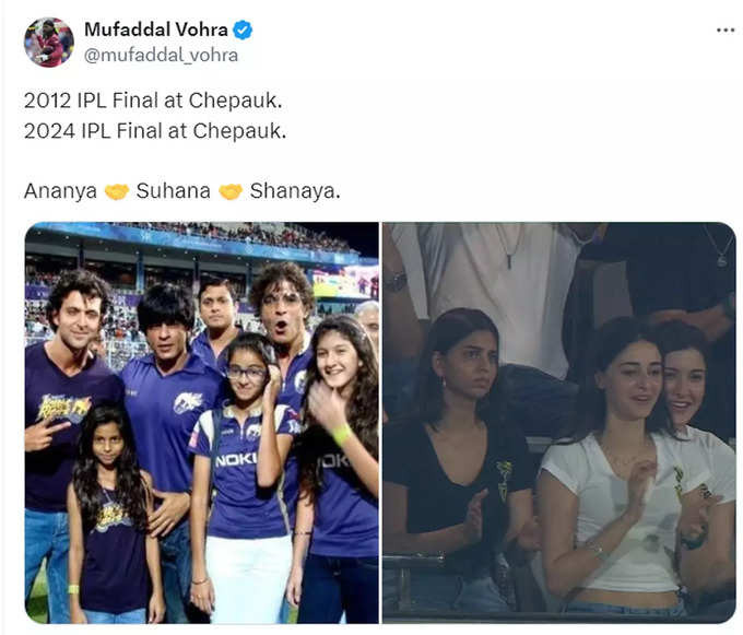 Suhana Khan Ananya Panday Shanaya Kapoor return to Chepauk Stadium