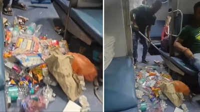 ट्रेन की सीट को बना दिया डस्टबिन, सफाई कर्मचारी ने निकाला इतना कूड़ा, वीडियो देखकर लोग बोले- हम कब सुधरेंगे?