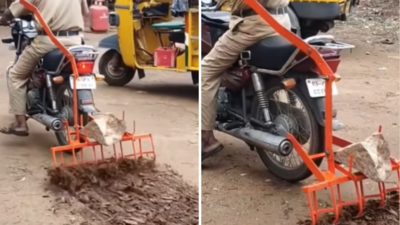 Indian Jugaad: खेत जोतने के लिए देसी जुगाड़ से बाइक को बना दिया ट्रैक्टर, वीडियो देखकर किसान भी इम्प्रेस हो जाएंगे!