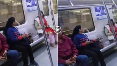 Metro Ka Video: खाली पड़ी थी सीट फिर भी दिल्ली मेट्रो में भिड़ गईं दो महिलाएं, क्लेश का वीडियो इंटरनेट पर हुआ वायरल