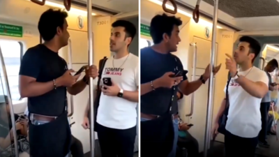 Jamnapaar vs South Delhi जमुनापार से हूं बता क्या करेगा..., दिल्ली मेट्रो में 2 लड़कों में हुआ भयंकर कलेश, वीडियो वायरल