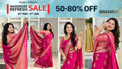 Amazon Wardrobe Refresh Sale में छाई इन Silk Saree की बहार, 1000 की कीमत सुनते ही कर देंगी ऑर्डर