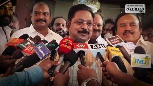 ttv dhinakaran press meet at trichy