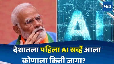 LokSabha Election 2024 AI Exit Poll: भाजपप्रणीत NDAच्या जागा घटणार, INDIAचा आकडा वाढणार; देशातला पहिला AI एक्झिट पोल काय सांगतो?