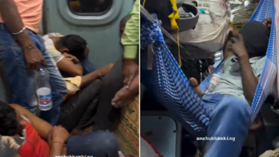 General Coach Jugaad: ‘कोई जमीन में तो कोई हवा में...’, खचाखच भरे ट्रेन के जनरल डिब्बे के मजबूर यात्रियों का वीडियो वायरल