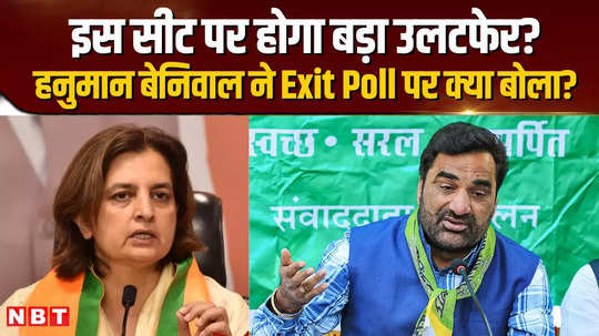 exit poll 2024 will there be a big upset on this seat what did hanuman beniwal say on exit poll