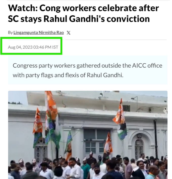Fact check Victory Celebrations At Congress HQ