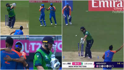 IND vs IRE T20 WC: अर्शदीप सिंह ने एक ओवर में झटके दो-दो विकेट, पहले इन स्विंग और फिर आउट स्विंग से बोल्ड
