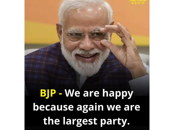 BJP - सर्वाधिक जागा जिंकल्यामुळे खुश आहोत