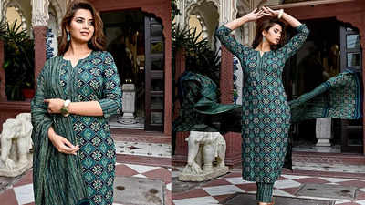 लप्पू झप्पू नहीं बहुत धांसू हैं ये Printed Salwar Suit Set, बेस्ट एथनिक लुक देंगे और आपको दिखाएंगे भीड़ से अलग