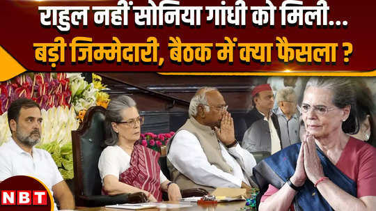 cwc meeting update what big responsibility did congress give to sonia gandhi