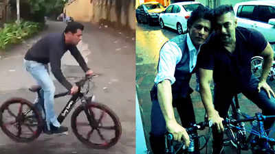 वीडियो: जब शाहरुख के घर मन्नत के सामने से साइकल से गुजरे थे सलमान खान, चीखते हुए लगाई थी उन्हें आवाज