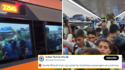 Vande Bharat Train: वंदे भारत में चढ़ गई बिना टिकट लोगों की भीड़, यात्री ने वीडियो बनाकर इंटरनेट पर डाला, रेलवे से पूछी ये बात