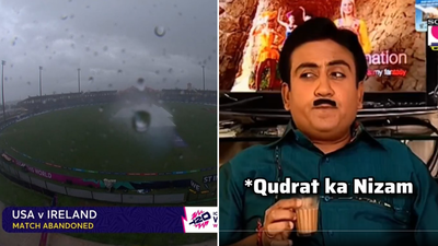 Memes: पाकिस्तान वर्ल्ड कपमधून बाहेर, पावसानं केला गेम, भारतीय फॅन्स उडवताहेत बाबर आझमची खिल्ली