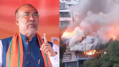Manipur Violence: मणिपुर सीएम बीरेन सिंह के घर के पास इमारत में लगी आग, बढ़ाई गई सुरक्षा