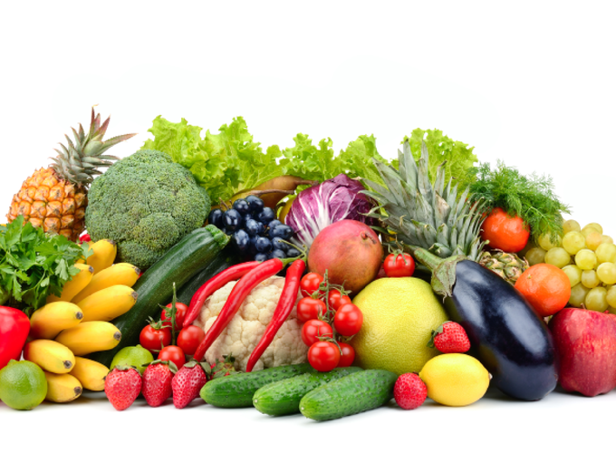 फल, सब्जियां व लीन प्रोटीन