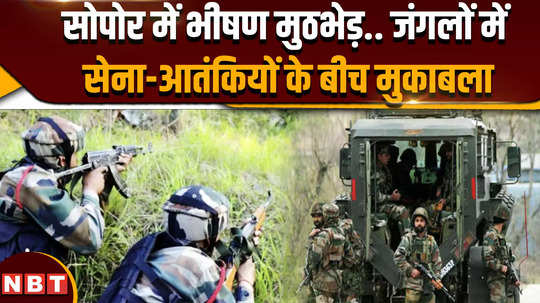 army kills two terrorists in sopore encounter search operation continues