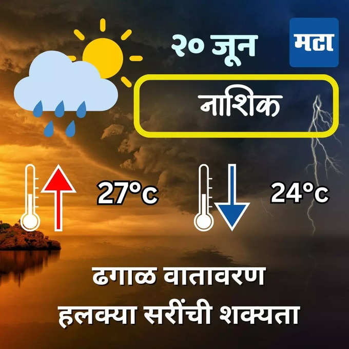 नाशिकमध्ये पावसाची स्थिती