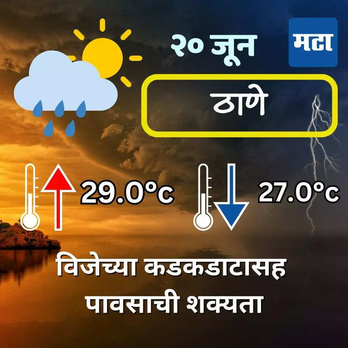 ठाण्यात कसा असेल पाऊस?