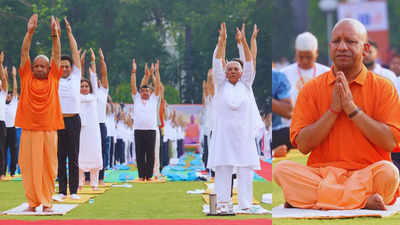 ​योगी और योगा... आसनों के जरिए UP CM ने दिया स्वस्थ तन और मन का संदेश, देखिए तस्‍वीरें​