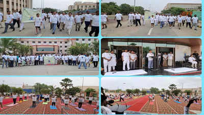 International Yoga Day: बिहार में पार्कों से लेकर घरों तक लोगों ने किया योग, मंत्री भी हुए शामिल