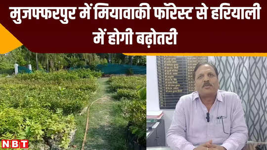 miyawaki forest will increase greenery in muzaffarpur air pollution situation is also expected to improve
