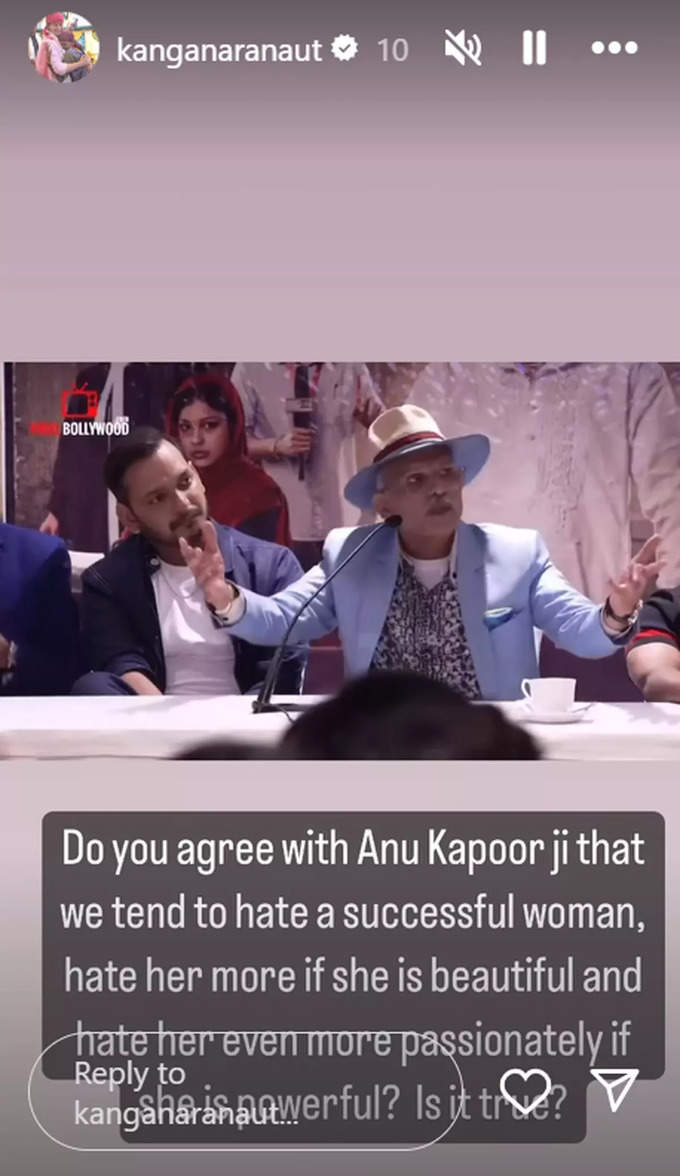 kangna Ranaut post