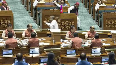 संसद में किसको उठाने सीट छोड़कर दौड़ पड़े अखिलेश यादव, देखें वीडियो