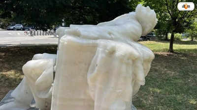 Abraham Lincoln Wax Statue: চড়া তাপমাত্রায় পুড়ছে আমেরিকা! ওয়াশিংটনে গলে জল আব্রাহাম লিঙ্কনের মূর্তি