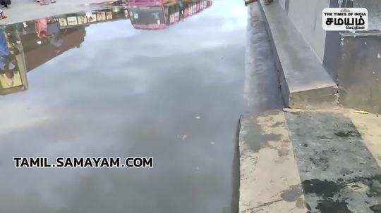 stagnant water issue in periyar bus stand madurai