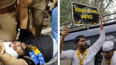 UP Politics: विपक्ष की आवाज को दबाना चाहते हैं... लखनऊ में AAP कार्यकर्ताओं ने पीएम मोदी के खिलाफ खोला मोर्चा