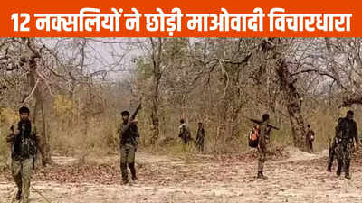 Naxalite Surrender: बीजापुर में 12 नक्सलियों का सरेंडर, इस साल अब तक 123 ने किया आत्मसमर्पण, 273 गिरफ्तार