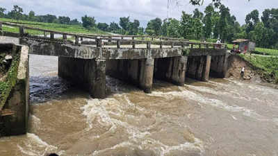 बिहार में पुल धंसने का सिलसिला जारी, किशनगंज में बूंद नदी पर बने पुल का पाया धंसा