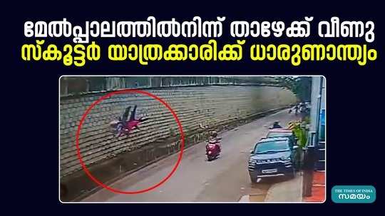 woman met a tragic end after falling from the overpass in thiruvananthapuram