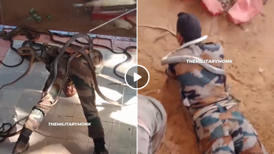 इंडियन आर्मी के जावनों की सांपों के साथ होती है खतरनाक ट्रेनिंग, वायरल हुआ रोंगटे खड़े कर देने वाला वीडियो!
