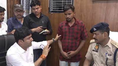 कानपुर पुलिस ने 25 हजार के इनामी को किया गिरफ्तार, तो छुड़ाने थाने पहुंच गए भाजपा विधायक अभिजीत सिंह सांगा
