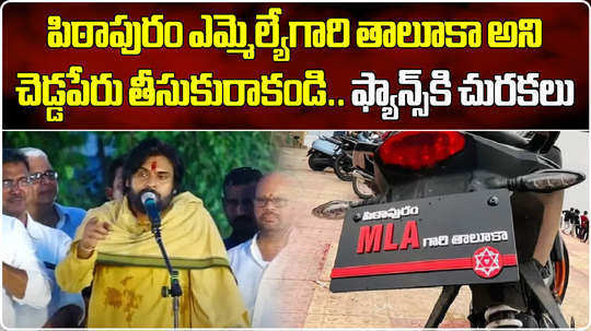 ap deputy cm pawan kalyan comments on pithapuram mla taluka and dirctions to janasena supporters
