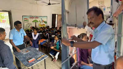 S Siddharth News: IAS एस सिद्धार्थ की सादगी देख शिक्षक रह गए दंग, लोकल ट्रेन की बोगी में सफर और पैदल किया स्कूलों का निरीक्षण