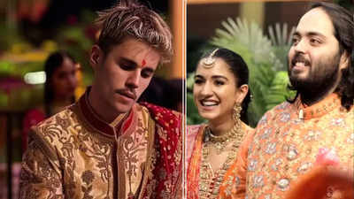 ढोकला खाने के बाद जस्टिन बीरबल, अनंत अंबानी की प्री वेडिंग सेरिमनी से Justin Bieber का देसी लुक देख बोली जनता