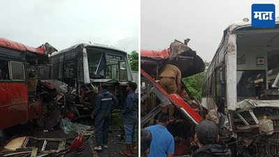 Raigad ST Bus Accident : दोन एसटी बसचा एकमेकांवर आदळून विचित्र अपघात, प्रवाशी गंभीर जखमी