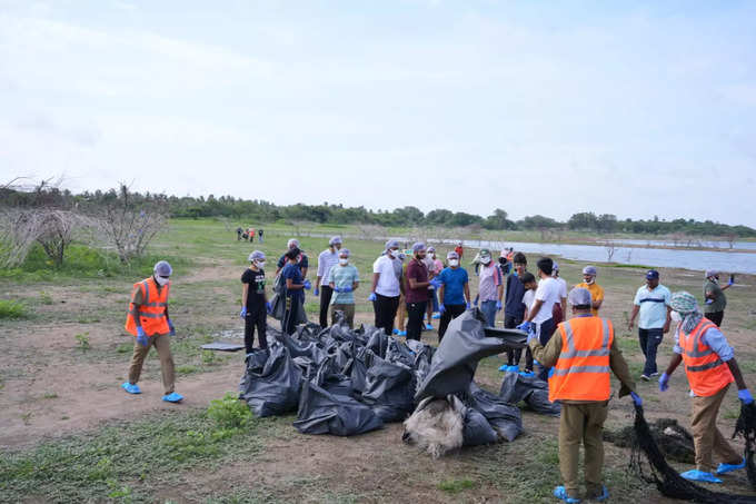 Gandipet lake Cleaning Drive