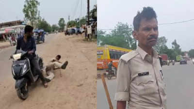 Chhatarpur News: डंडा लहराकर गाड़ियों को रोकता, चेकिंग करता, नशे में धुत पुलिसकर्मी का सड़क पर हाई वोल्टेज ड्रामा