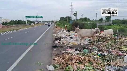 motorists suffer as garbage is set on fire on the national highway