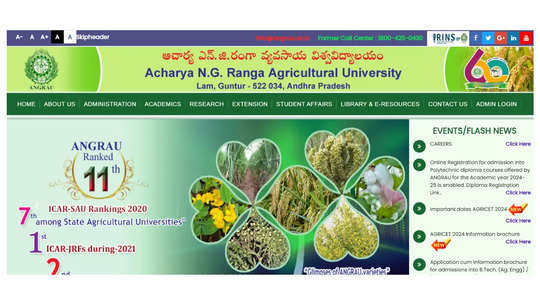 AP AGRICET 2024 : వ్యవసాయ డిగ్రీ కోర్సులకు సంబంధించి ANGRAU అగ్రిసెట్‌ 2024 నోటిఫికేషన్‌ విడుదల