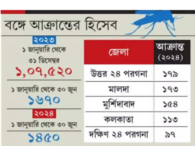 বঙ্গে ডেঙ্গির চিত্র বঙ্গে ডেঙ্গির চিত্র