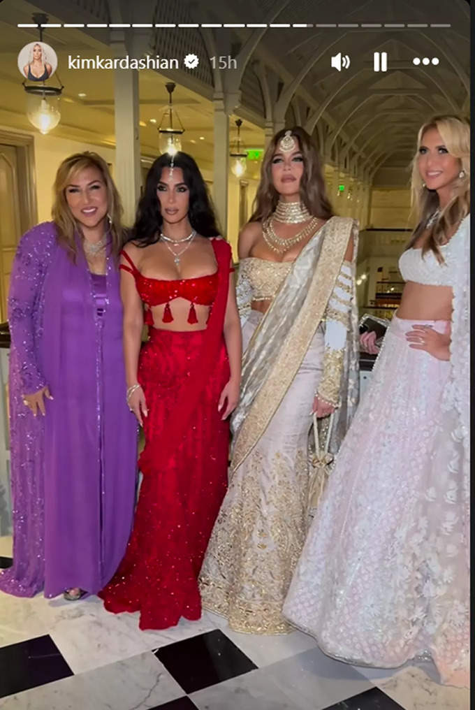 Kim Kardashian turns mermaid for Anant-Radhika wedding