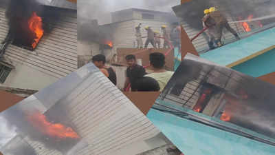 पटना में लपटों का तांडव, बोरिंग रोड के अपार्टमेंट में लगी भीषण आग, शॉट सर्किट से कोहराम