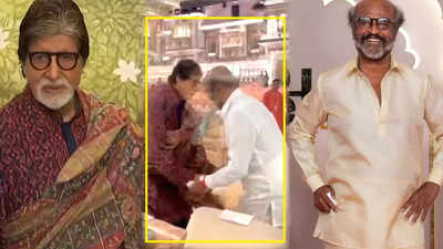 रजनीकांत छूने लगे पांव तो अमिताभ बच्चन ने रोका, लगा लिया गले, अनंत-राधिका की आशीर्वाद सेरेमनी से वीडियो वायरल