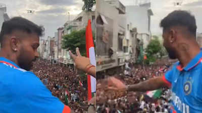 Hardik Pandya: वडोदरा में वर्ल्ड कप चैंपियन हार्दिक पंड्या का जोरदार स्वागत, सड़क पर उमड़ी फैंस की भीड़